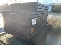 Ca. 108x angelim pedra balken fijnbezaagd, 55x105mm, lengte 31/160cm, 76/190cm - afbeelding 2 van  3