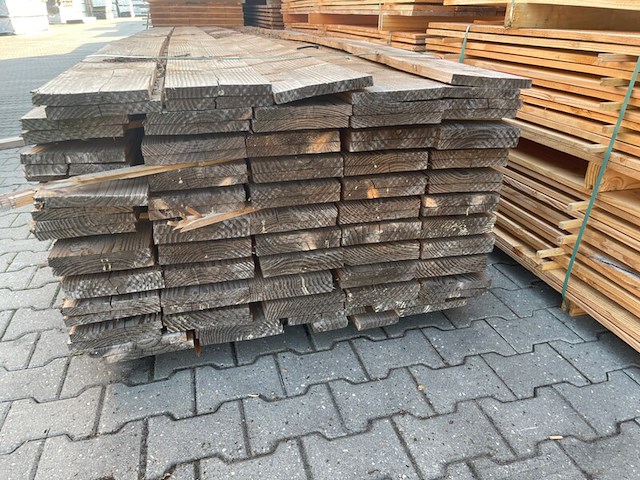 Ca. 108x douglas planken fijnbezaagd, 22x200mm, lengte 500cm - afbeelding 3 van  3