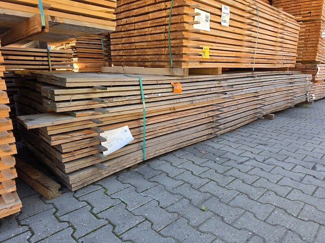 Ca. 108x douglas planken fijnbezaagd, 22x200mm, lengte 500cm - afbeelding 4 van  4