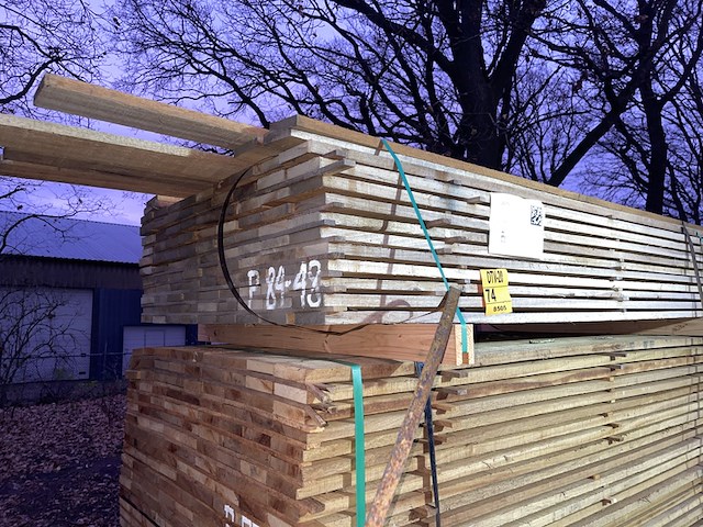 Ca. 108x guyana teak beschoeiingsplanken , 20x100mm, lengte 104/350cm, 4/400cm - afbeelding 4 van  4