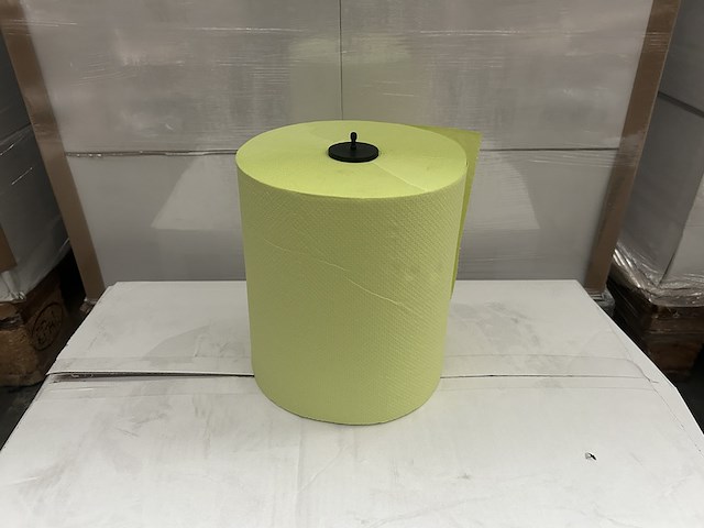 Ca. 108x handdoekrol hpg matic 100% cellulose groen 2 laags 21 cm 150 meter, groen - afbeelding 1 van  3