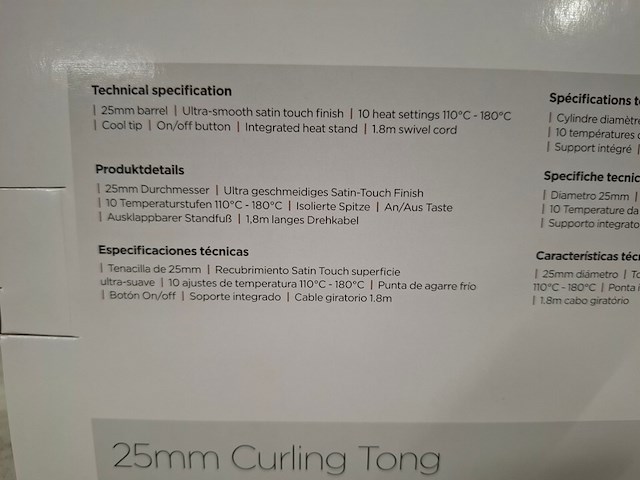 Ca 108x krultang babyliss, c325e - afbeelding 4 van  5