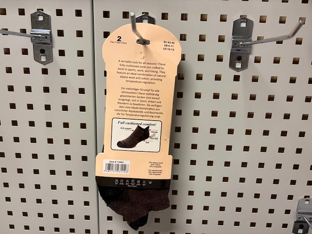 Ca. 108x sokken alpaca, all-season, brown - afbeelding 4 van  5