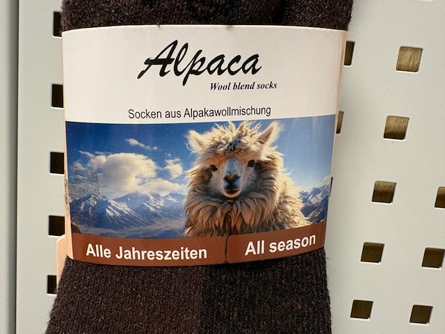 Ca. 108x sokken alpaca, all-season, brown - afbeelding 3 van  5