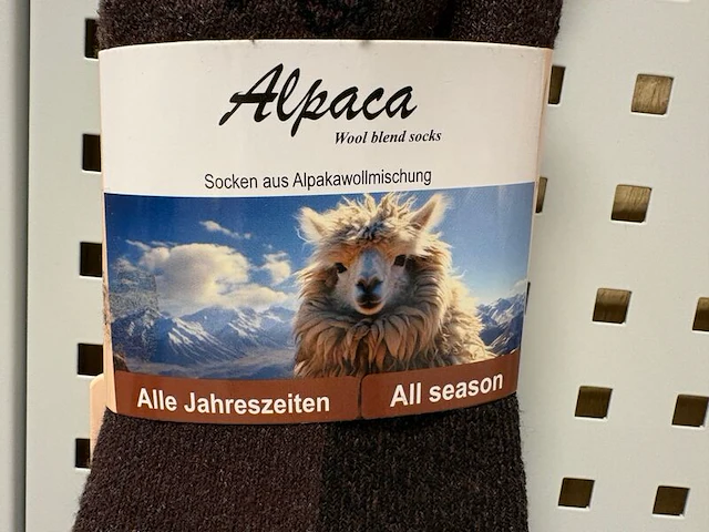 Ca. 108x sokken alpaca, all-season, brown - afbeelding 3 van  3