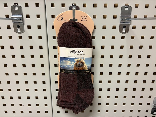 Ca. 108x sokken alpaca, all-season, burgundy - afbeelding 1 van  6