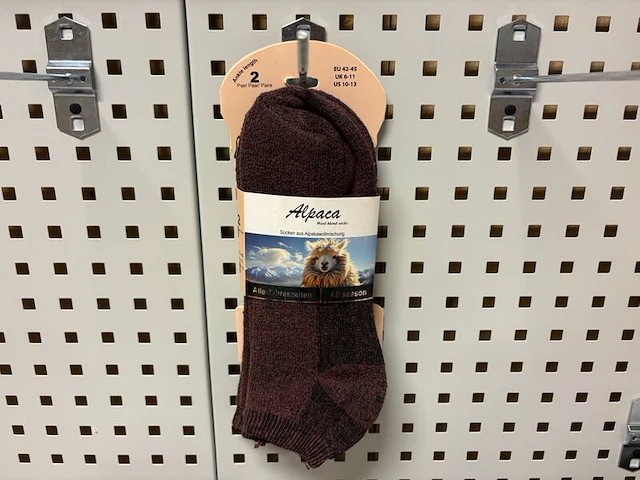 Ca. 108x sokken alpaca, all-season, burgundy - afbeelding 1 van  3