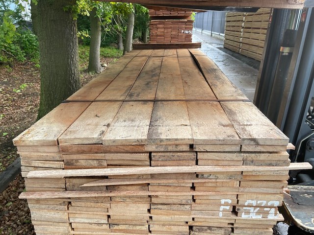 Ca. 109x angelim pedra beschoeiingsplanken, 20x150mm, lengte 4/300cm, 105/350cm - afbeelding 1 van  3