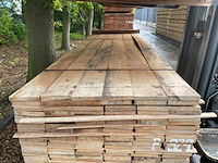 Ca. 109x angelim pedra beschoeiingsplanken, 20x150mm, lengte 4/300cm, 105/350cm