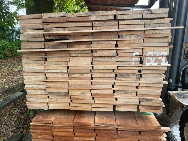 Ca. 109x angelim pedra beschoeiingsplanken, 20x150mm, lengte 4/300cm, 105/350cm - afbeelding 3 van  3