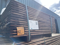 Ca. 109x guyana ipé planken geschaafd, 21x145mm, lengte 125cm - afbeelding 4 van  4