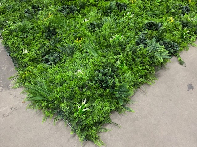 Ca. 10m2 kunsthaag, groen - afbeelding 3 van  7