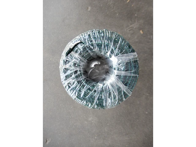 Ca. 10mtr kippengaas geplastificeerd zeskant, greenway, groen - afbeelding 3 van  4