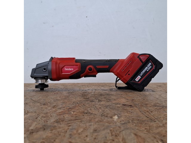 Ca. 10x accu haakse slijper 125 mm, brushless, geel - afbeelding 1 van  9