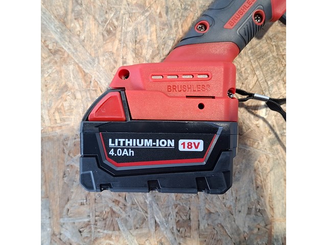 Ca. 10x accu haakse slijper 125 mm, brushless, geel - afbeelding 6 van  9