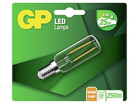 Ca. 10x afzuigkap lamp t25, gp lighting, 2.5w e14 - afbeelding 1 van  2