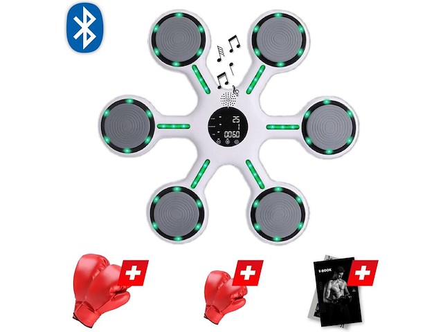 Ca. 10x boxzak met bluetooth, 2 paar bokshandschoenen - afbeelding 1 van  2