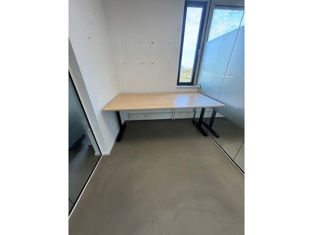 Ca. 10x bureautafel en 6x ladenblok, zwart/ahorn, in hoogte verstelbaar - afbeelding 5 van  10