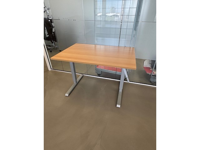 Ca. 10x bureautafel en 6x ladenblok, zwart/ahorn, in hoogte verstelbaar - afbeelding 7 van  10