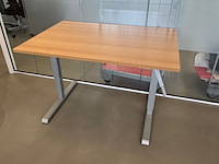 Ca. 10x bureautafel en 6x ladenblok, zwart/ahorn, in hoogte verstelbaar - afbeelding 7 van  10