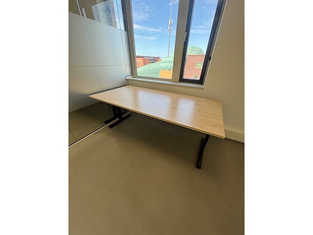 Ca. 10x bureautafel en 6x ladenblok, zwart/ahorn, in hoogte verstelbaar - afbeelding 8 van  10