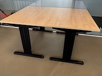 Ca. 10x bureautafel en 6x ladenblok, zwart/ahorn, in hoogte verstelbaar - afbeelding 9 van  10