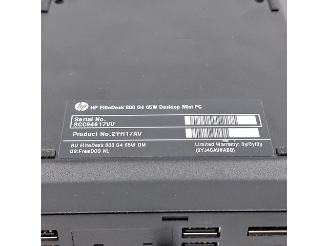 Ca. 10x desktop, hp, elitedesk 800 g4 - afbeelding 6 van  8