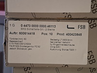 Ca. 10x deurbeslag, fsb, messing - afbeelding 5 van  8