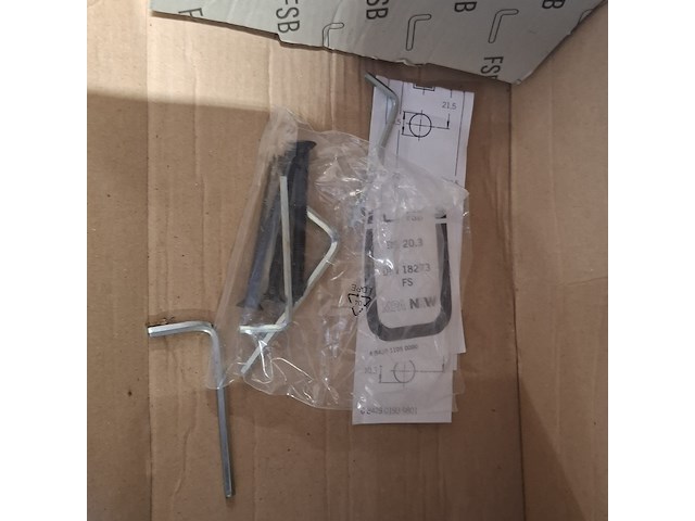 Ca. 10x deurbeslag, fsb, messing - afbeelding 5 van  10