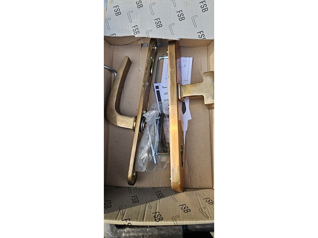 Ca. 10x deurbeslag, fsb, messing - afbeelding 9 van  10