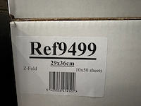 Ca. 10x doos met 500 z-fold doeken 29x36 cm - afbeelding 2 van  3