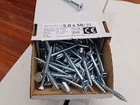 Ca. 10x doos spaanplaatschroeven, 5.0 x 50 mm - afbeelding 2 van  4
