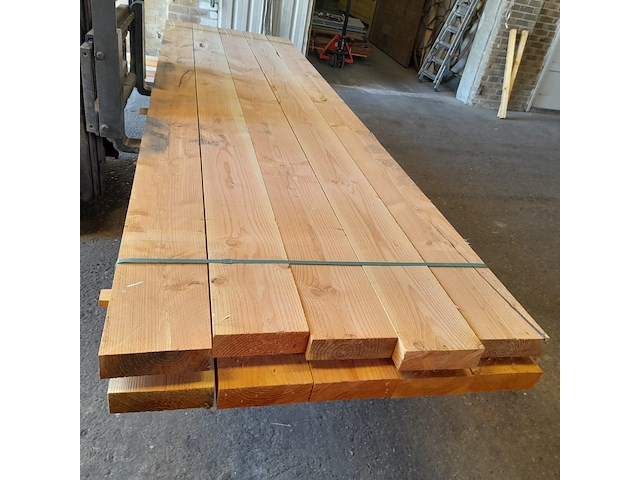 Ca. 10x douglas balk, 7 x 22,5 x 410 cm - afbeelding 1 van  6