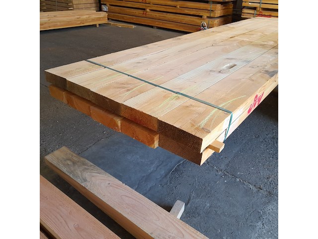 Ca. 10x douglas balk, 7 x 22,5 x 410 cm - afbeelding 6 van  6