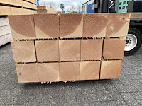 Ca. 10x douglas balken fijnbezaagd, 200x200mm, lengte 300cm - afbeelding 3 van  4