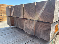 Ca. 10x douglas balken fijnbezaagd, 200x200mm, lengte 300cm - afbeelding 3 van  3