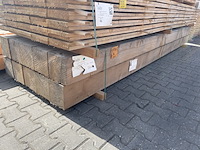 Ca. 10x douglas balken fijnbezaagd, 200x200mm, lengte 400cm - afbeelding 4 van  4