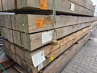 Ca. 10x douglas balken fijnbezaagd, 200x200mm, lengte 400cm - afbeelding 4 van  4