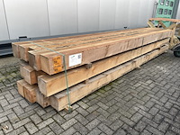Ca. 10x douglas balken fijnbezaagd, 200x200mm, lengte 500cm - afbeelding 4 van  4