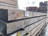 Ca. 10x douglas balken fijnbezaagd, 200x200mm, lengte 500cm - afbeelding 4 van  4