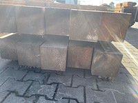 Ca. 10x douglas balken fijnbezaagd, 200x200mm, lengte 500cm - afbeelding 3 van  3
