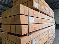 Ca. 10x douglas balken fijnbezaagd, 200x200mm, lengte 500cm - afbeelding 4 van  4