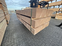 Ca. 10x douglas balken fijnbezaagd, 200x200mm, lengte 600cm - afbeelding 2 van  4