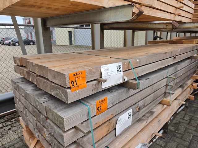 Ca. 10x douglas balken fijnbezaagd, 75x200mm, lengte 300cm - afbeelding 4 van  4