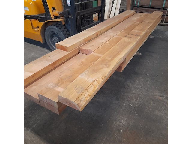 Ca. 10x douglas regel, 7,5 x 22,5 x 300 cm en 7,5 x 22,5 x 400 cm - afbeelding 3 van  6