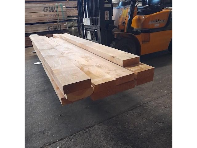 Ca. 10x douglas regel, 7,5 x 22,5 x 300 cm en 7,5 x 22,5 x 400 cm - afbeelding 5 van  6