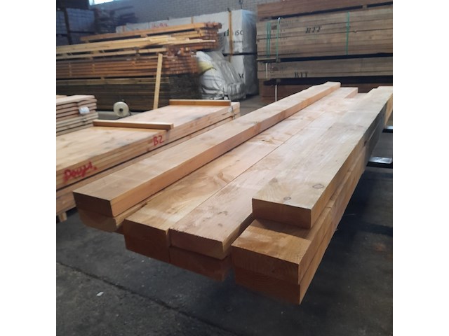 Ca. 10x douglas regel, 7,5 x 22,5 x 300 cm en 7,5 x 22,5 x 400 cm - afbeelding 6 van  6