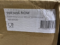 Ca. 10x dozen a 250 stuks papieren draagtassen groot - afbeelding 3 van  3