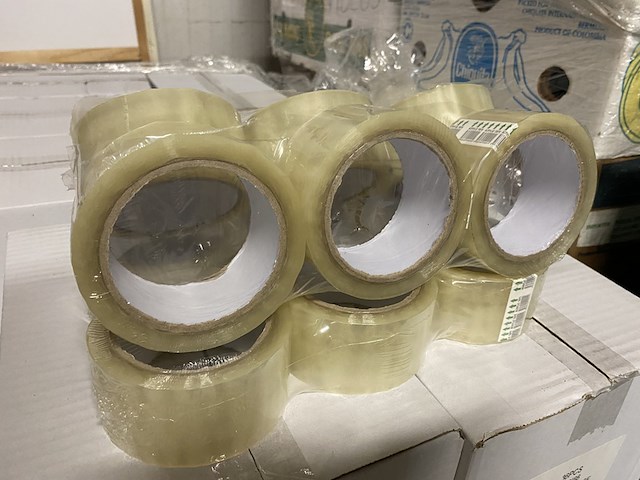 Ca. 10x dozen a 36 rollen plakband lowe noise, transparant - afbeelding 2 van  5