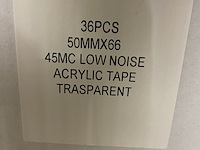Ca. 10x dozen a 36 rollen plakband lowe noise, transparant - afbeelding 3 van  5